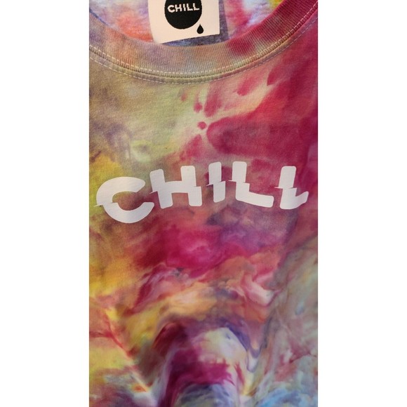Trippy Tie Dye Tshirt Large - Chill - Tie Dye Tee - Chill Tshirt - Size L - Picture 3 of 3